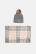 Barbour sciarpa e capello colore grigio LGS0077