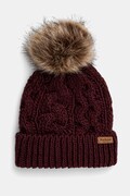 Шапка Barbour колір бордовий