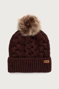 Barbour czapka z pomponem damska brązowa LHA0386