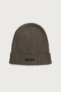 BOSS Green шапка чоловіча з додаванням вовни Asic_Beanie-X зелена 50499423