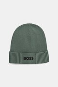 Vlnená čiapka BOSS Green BOSS GREEN zelená farba, 50499423