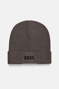 Kapa s primesjo volne Boss Green BOSS GREEN siva barva
