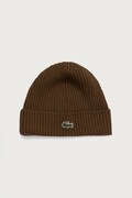 Lacoste czapka wełniana brązowa RB0001