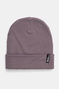 Čiapka Jack Wolfskin fialová farba, z hrubej pleteniny