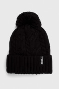 Καπέλο Jack Wolfskin Pompom χρώμα: μαύρο
