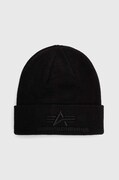 Alpha Industries caciula culoarea negru, din tesatura neteda