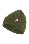 Шапка Fjallraven Tab колір зелений з товстого трикотажу