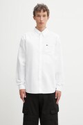 Košile Lacoste bílá barva, regular, s límečkem button-down