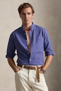 Polo Ralph Lauren koszula męska bawełniana niebieska gładka 710804257
