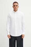 Košile Barbour Oxtown bílá barva, slim, s límečkem button-down