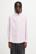 Barbour koszula bawełniana Oxtown męska kolor różowy slim z kołnierzykiem button-down