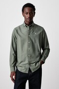 Barbour OXTOWN сорочка бавовняна чоловіча зелена однотонна MSH5301
