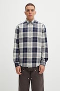 Barbour camicia in cotone Edgar uomo colore blu navy