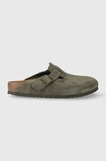 Birkenstock ciabatte slide in camoscio uomo