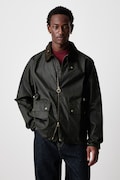 Barbour Мъжко яке от промазана материя BEDALE зелено MWX2205