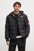 Alpha Industries kurtka zimowa męska Hooded Puffer Alpha Faux Down czarna 118113
