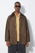 Barbour giacca in cotone Beaufort Wax Jacket colore verde MWX0017