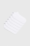 Čarape HUGO 6-pack 6P AS UNI CC W za žene, boja: bijela, 50483086