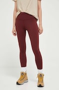 Helly Hansen legginsy sportowe Roam damskie kolor bordowy gładkie 63183