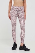 Dkny legginsy damskie kolor bordowy wzorzyste DP3P2950
