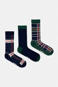 Barbour skarpety męskie z bawełną 3-pack granatowe MGS0071