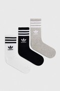 Ponožky adidas Originals 3-pak biela farba, IL5023