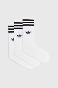 adidas Originals șosete 3-pack culoarea alb IJ0734