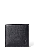 Шкіряний гаманець Polo Ralph Lauren чоловічий колір чорний