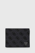 Guess portofel de piele barbati, culoarea negru
