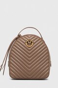 Δερμάτινο σακίδιο Pinko Answear Exclusive γυναικείο, χρώμα: καφέ F30