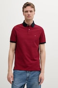 Tommy Hilfiger polo bărbați, culoarea grena, cu imprimeu MW0MW17770