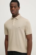 Поло Tommy Hilfiger колір бежевий візерунок MW0MW17770