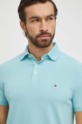 Tommy Hilfiger polo męski kolor niebieski gładki MW0MW17771