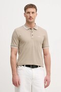 BOSS polo bawełniane kolor zielony gładki 50494697