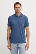 Tommy Hilfiger polo de bumbac culoarea albastru marin, neted