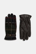 Barbour rękawiczki z domieszką wełny kolor zielony