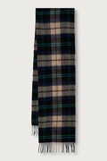 Barbour szalik wełniany zielony USC0002
