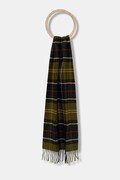 Barbour fular cu amestec de lână Yaxley verde USC0324