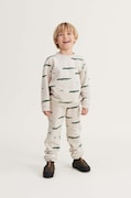 Liewood pantaloni de trening din bumbac pentru copii culoarea bej, neted