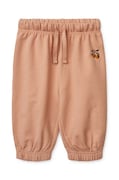 Liewood pantaloni de trening pentru bebeluși culoarea portocaliu, neted