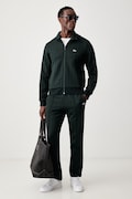 Lacoste spodnie dresowe męskie z bawełną zielone regular waist XH1440