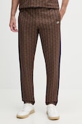 Lacoste spodnie dresowe męskie z bawełną brązowe regular waist XH1440