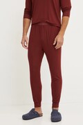 Calvin Klein Underwear spodnie lounge kolor bordowy gładkie
