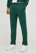 Lacoste pantaloni de trening culoarea verde, uni
