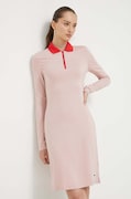 Fila rochie culoarea roz, mini, dreaptă