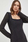 Guess rochie culoarea negru, mini, mulată