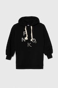 Pinko Up sukienka bawełniana dziecięca kolor czarny mini oversize