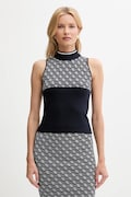 Топ Guess колір бежевий півгольф