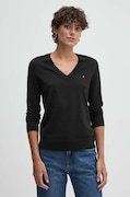 Πουλόβερ Tommy Hilfiger χρώμα: μαύρο, WW0WW40098