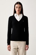 Gant sweter damski z bawełną czarny 4800101